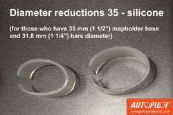 Silicone reduction set for 35 mm (1,38") diameter bases