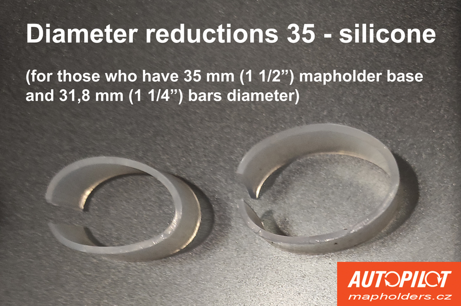 Reduction set for 35 mm (1,38") diameter bases